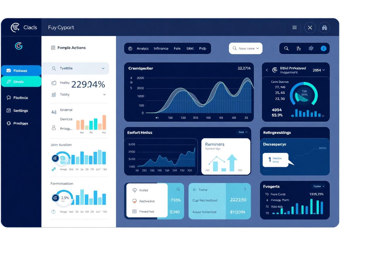Marketing performance dashboard showing campaign ROI